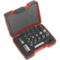 Sealey 23 Piece Combination Drive TRX-P and TRX-TS Screwdriver Bit Set Sealey 23 Piece Combination Drive TRX-P and TRX-TS Screwdriver Bit Set