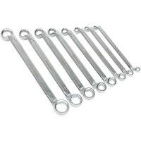 Sealey 8 Piece Offset Double Ring Spanner Set Sealey 8 Piece Offset Double Ring Spanner Set