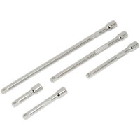 Sealey 5 Piece 1/4" Drive Socket Extension Bar Set Sealey 5 Piece 1/4" Drive Socket Extension Bar Set