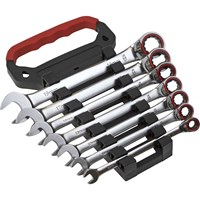 Sealey 7 Piece Reversible Ratchet Combination Spanner Set Sealey 7 Piece Reversible Ratchet Combination Spanner Set
