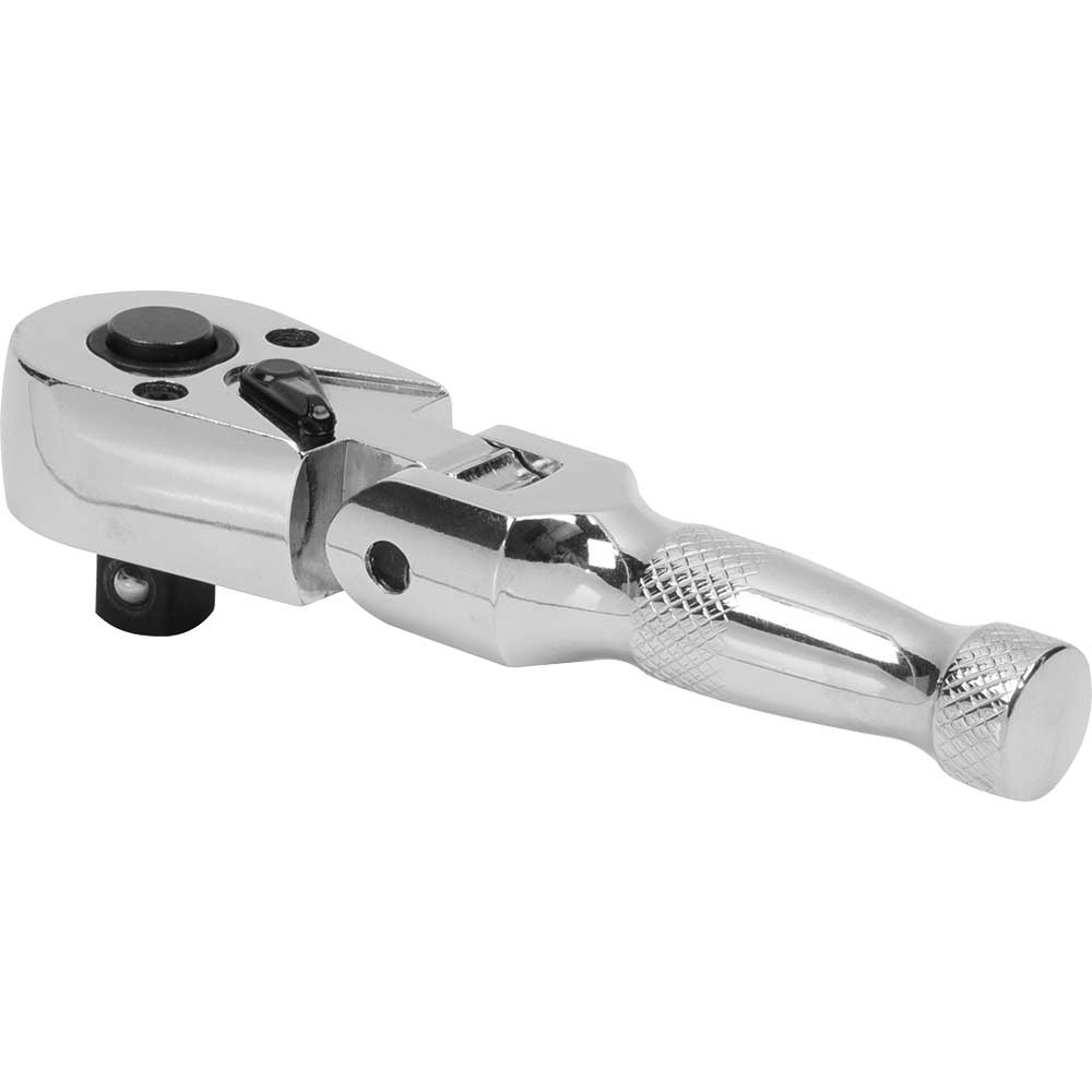 Sealey 3/8" Drive Flexible Head Stubby Ratchet Size 3