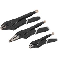 Sealey 3 Piece Locking Pliers Set Sealey 3 Piece Locking Pliers Set