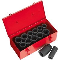 Sealey 14 Piece 3/4" Drive Deep Hexagon Impact Socket Set Metric and Imperial Sealey 14 Piece 3/4" Drive Deep Hexagon Impact Socket Set Metric and Imperial