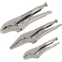 Sealey Premier 3 Piece Locking Pliers Set in Tool Roll Sealey Premier 3 Piece Locking Pliers Set in Tool Roll