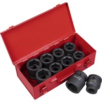 Sealey 11 Piece 1" Drive Hexagon Impact Socket Set Metric and Imperial Sealey 11 Piece 1" Drive Hexagon Impact Socket Set Metric and Imperial