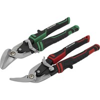 Sealey 2 Piece High Leverage Offset Aviation Tin Snip Set