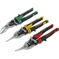 Sealey 3 Piece High Leverage Aviation Tin Snip Set