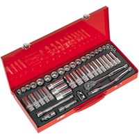 Sealey 45 Piece 3/8" Drive Hexagon WallDrive Socket Set Sealey 45 Piece 3/8" Drive Hexagon WallDrive Socket Set