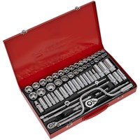Sealey 64 Piece Combination Drive Hexagon WallDrive Socket Set Metric and Imperial Sealey 64 Piece Combination Drive Hexagon WallDrive Socket Set Metric and Imperial