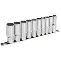 Sealey 10 Piece 1/2" Drive Deep Spline Torx Socket Set Sealey 10 Piece 1/2" Drive Deep Spline Torx Socket Set