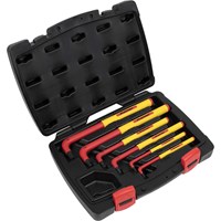 Sealey 6 Piece Extra Long VDE Insulated Hexagon Allen Key Set Metric
