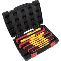 Sealey 9 Piece Extra Long VDE Insulated Torx Allen Key Set