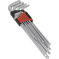 Sealey 9 Piece Lock On Ball End Hex Key Set Metric