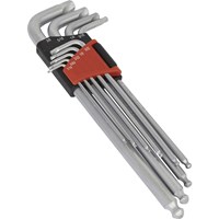 Sealey 9 Piece Lock On Ball End Hex Key Set Imperial