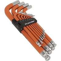 Sealey 13 Piece Anti Slip Jumbo Ball End Hex Key Set Imperial