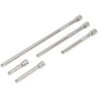Sealey 5 Piece 1/4" Drive Wobble Extension Bar Set
