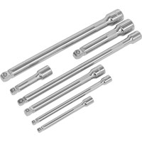 Sealey 7 Piece Combination Drive Wobble / Rigid Socket Extension Bar Set