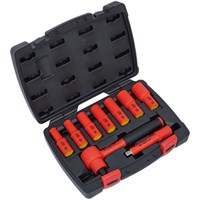 Sealey 9 Piece 3/8" Drive VDE Insulated Hexagon WallDrive Socket Set Sealey 9 Piece 3/8" Drive VDE Insulated Hexagon WallDrive Socket Set