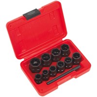 Sealey 10 Piece 3/8" Drive Bolt Extractor Set