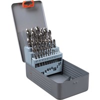 Sealey 25 Piece Left Hand Spiral HSS Drill Bit Set Sealey 25 Piece Left Hand Spiral HSS Drill Bit Set