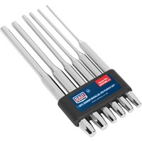 Sealey AK9128L 6 Piece Long Parallel Pin Punch Set Sealey AK9128L 6 Piece Long Parallel Pin Punch Set