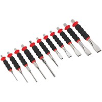 Sealey 11 Piece Soft Grip Punch and Chisel Set