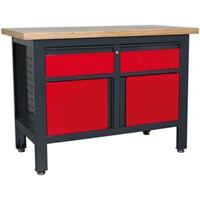 Sealey Workstation with 2 Drawers and 2 Cupboards Sealey Workstation with 2 Drawers and 2 Cupboards