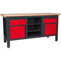 Sealey Workstation with 2 Drawers, 2 Cupboards