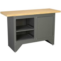 Sealey Heavy Duty Metal Workbench with Cupboard Sealey Heavy Duty Metal Workbench with Cupboard