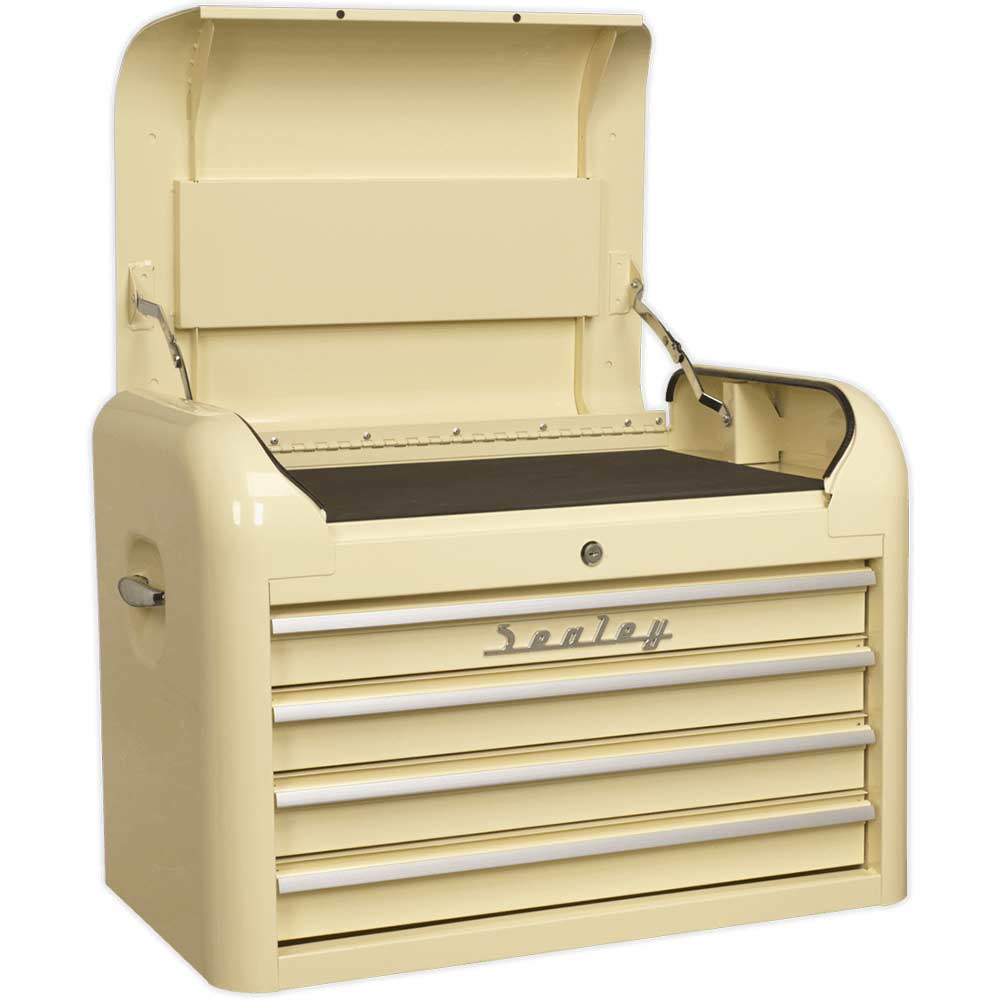 Sealey Cream Premier Retro Style Drawer Tool Chest Size 4