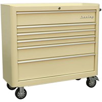 Sealey Premier Retro Style 6 Drawer Wide Roller Cabinet