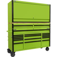 Sealey 15 Drawer Wooden Worktop Trolley and Hutch Combo Sealey 15 Drawer Wooden Worktop Trolley and Hutch Combo