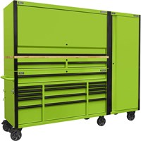 Sealey 15 Drawer Wooden Worktop Trolley, Hutch and Locker Combo Sealey 15 Drawer Wooden Worktop Trolley, Hutch and Locker Combo