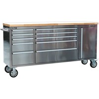 Sealey 10 Drawer Mobile Stainless Steel Tool Cabinet and End Cupboard Sealey 10 Drawer Mobile Stainless Steel Tool Cabinet and End Cupboard