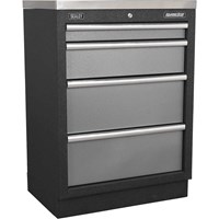 Sealey Superline Pro Modular Cabinet 4 Drawer MSS System Sealey Superline Pro Modular Cabinet 4 Drawer MSS System