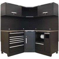Sealey Premier MSS Stainless Steel Corner Worktop Storage System Combo Sealey Premier MSS Stainless Steel Corner Worktop Storage System Combo