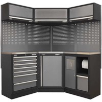 Sealey Superline Pro MSS Stainless Steel Worktop Corner Storage Combo Sealey Superline Pro MSS Stainless Steel Worktop Corner Storage Combo