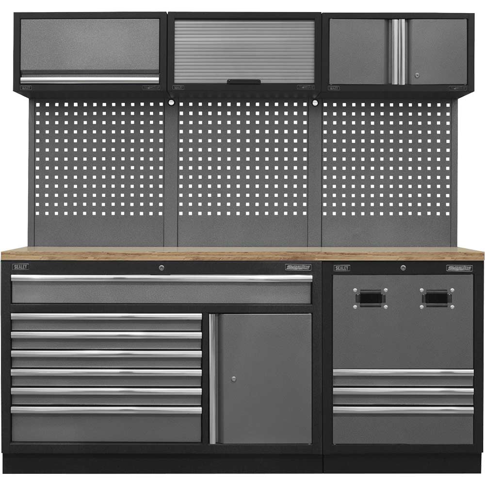 Sealey Superline Pro Mss Wood Worktop Storage Combo 2040Mm 460Mm 2000Mm Size 2