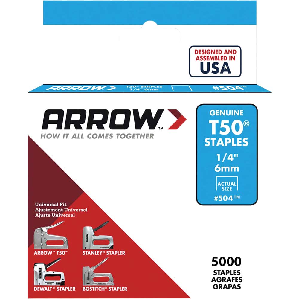 Arrow T50 Staples Size 0.050