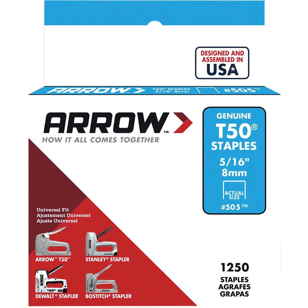 Arrow T50 Staples Size 0.050