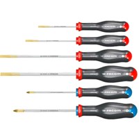 Facom Protwist 6 Piece Slotted and Pozi Screwdriver Set