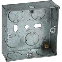 Axiom Electrical Single Socket Metal Back Box Axiom Electrical Single Socket Metal Back Box