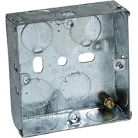 Axiom Electrical Double Socket Metal Socket Back Box Axiom Electrical Double Socket Metal Socket Back Box