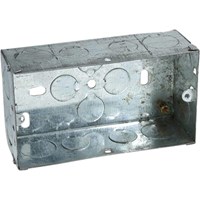 Axiom Electrical Double Socket Metal Socket Back Box