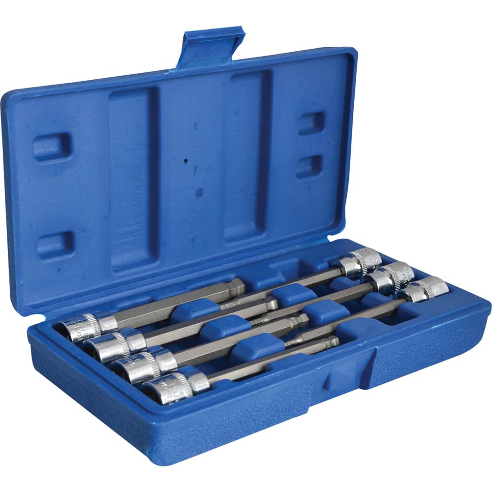 Bluespot 3/8" Drive Extra Long Ball End Hex Socket Bit Set | Socket Sets