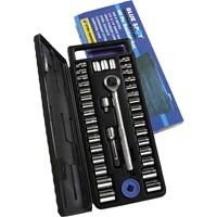 BlueSpot 40 Piece Combination Drive Hex Socket Set Metric and Imperial