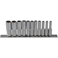 BlueSpot 11 Piece 1/4" Drive Deep Hex Socket Set Metric