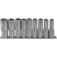BlueSpot 9 Piece 1/2" Drive Deep Hex Socket Set Metric