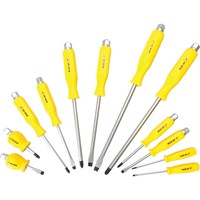 BlueSpot 12 Piece Hex Bolster Slotted and Pozi Screwdriver Set