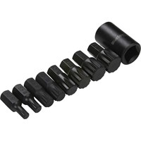 Bluespot 9 Piece 1/2" Drive Impact Spline Socket Bit Set